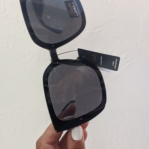 Black - Trendy square sunnies
